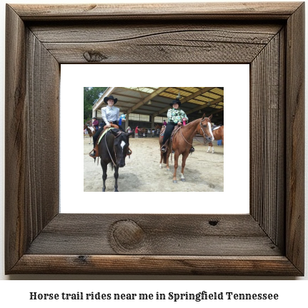 horse trail rides near me in Springfield, Tennessee